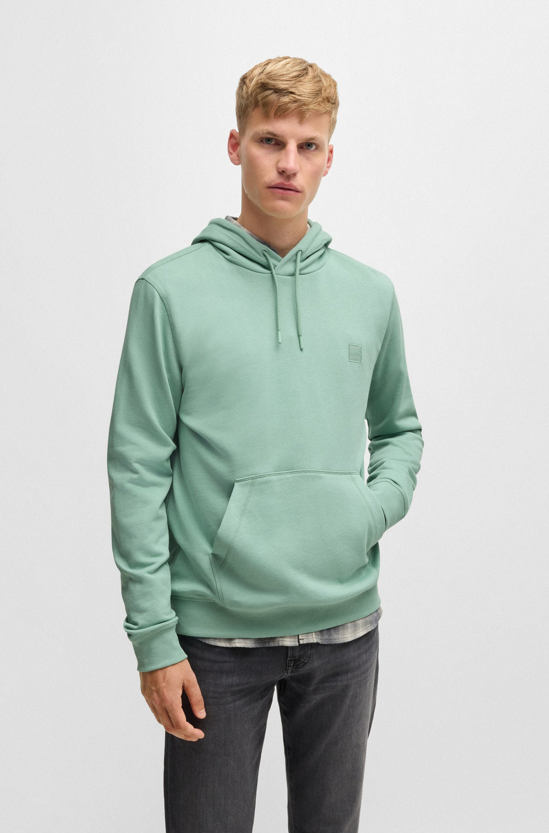 BOSS Hoodies Regular Fit in Cotton - WETALK 10234591 02-50509314- Concorde Fashion#color_green-339