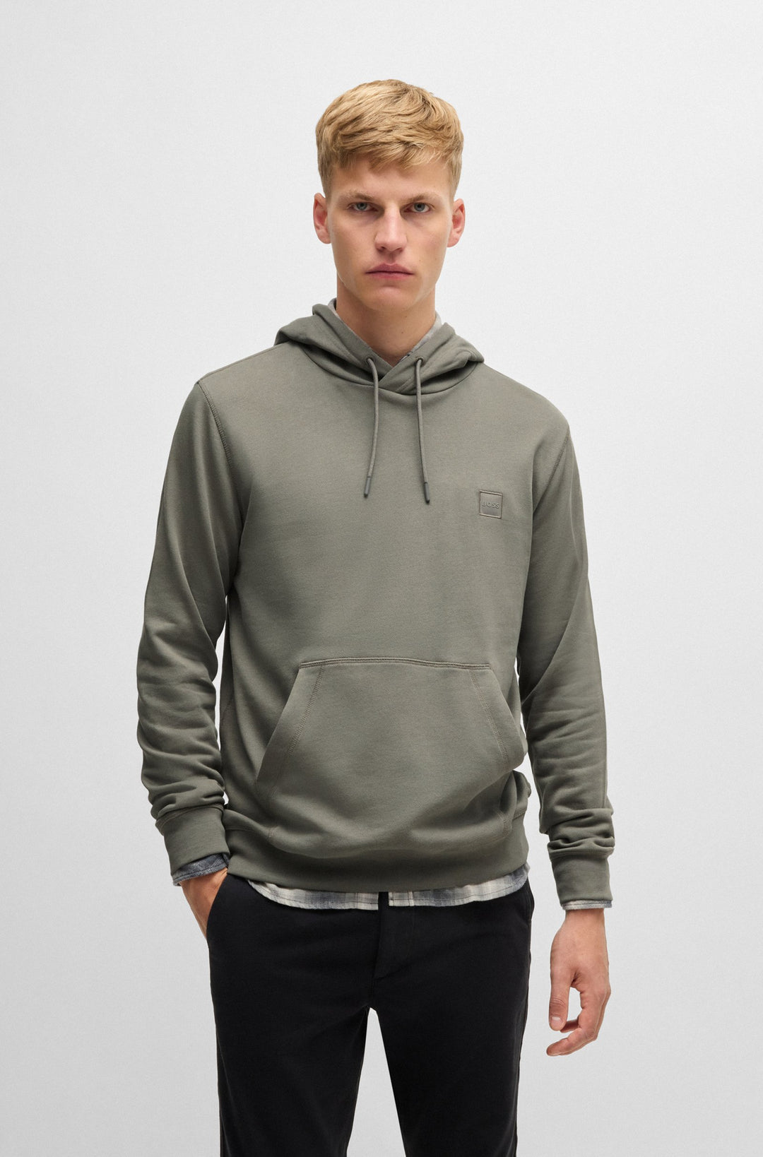 BOSS Hoodies Regular Fit in Cotton - WETALK 10234591 02-50509314- Concorde Fashion#color_grey-076
