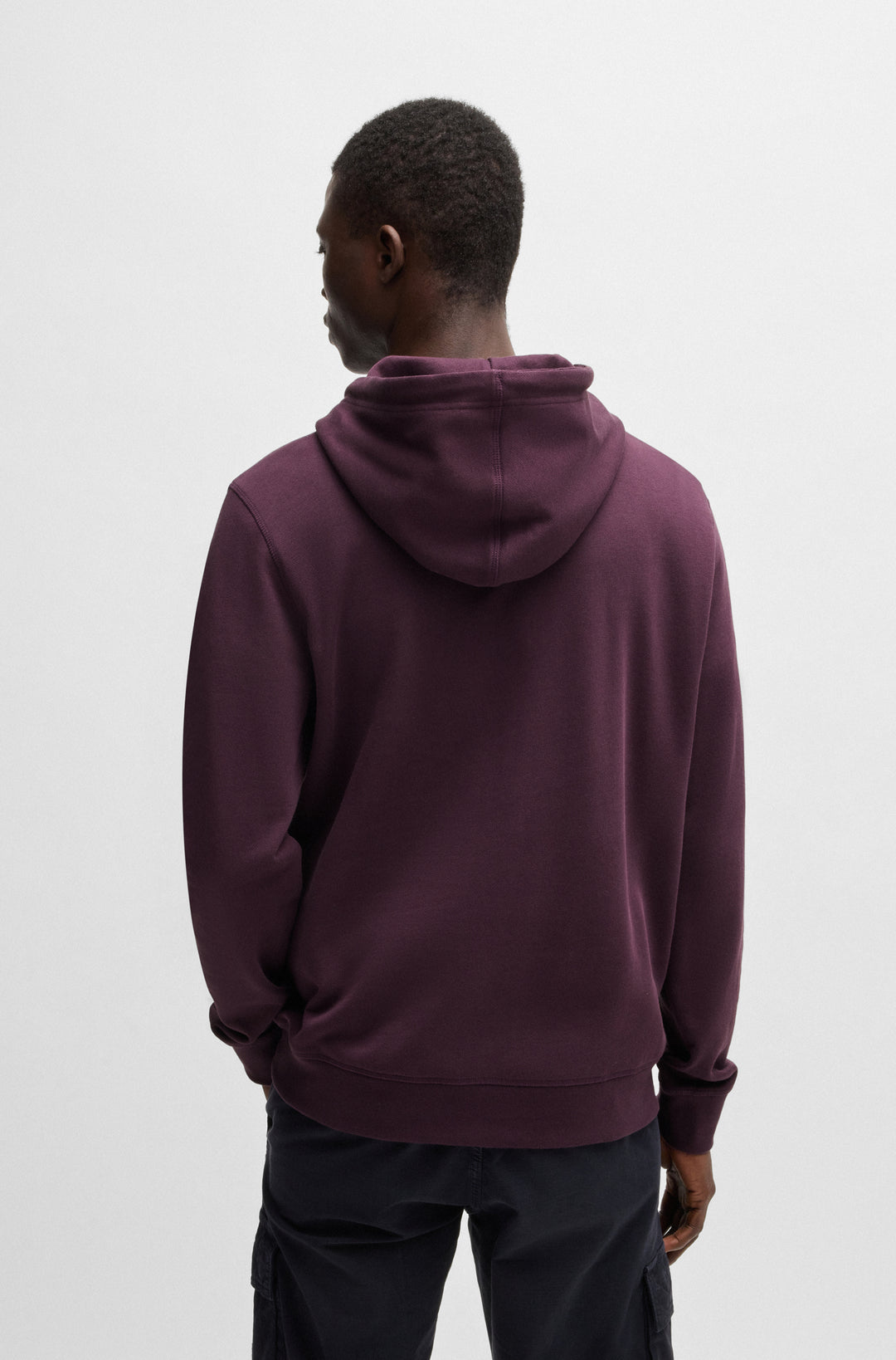 BOSS Hoodies Regular Fit in Cotton - WETALK 10234591 02-50509314- Concorde Fashion#color_purple-543