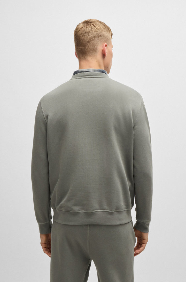 BOSS Sweatshirts Relaxed Fit in Cotton - WESTART 10234591 02-50509323- Concorde Fashion#color_grey-076
