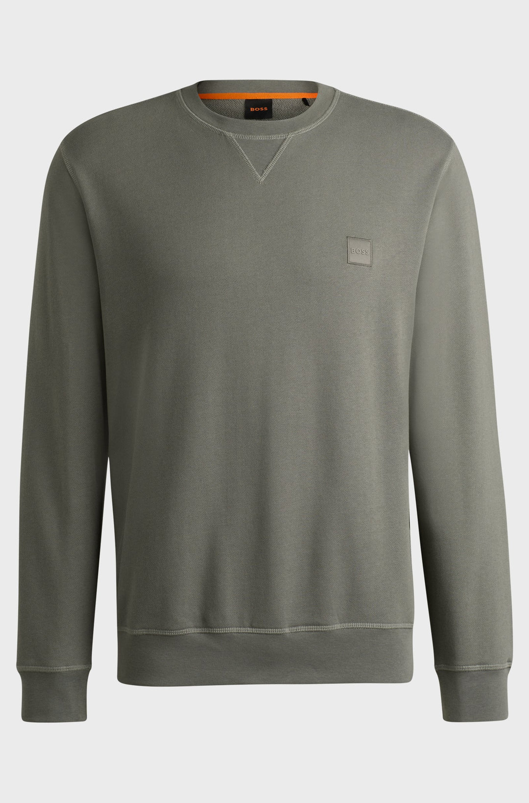 BOSS Sweatshirts Relaxed Fit in Cotton - WESTART 10234591 02-50509323- Concorde Fashion#color_grey-076