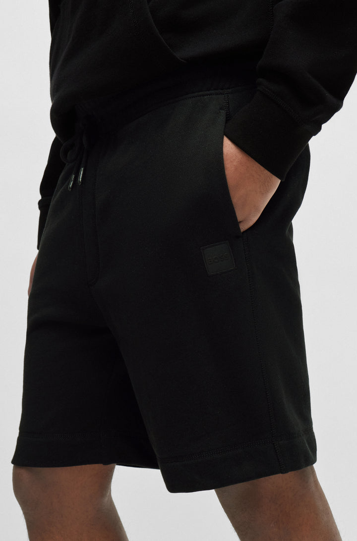 BOSS Shorts Regular Fit in Cotton - SEWALK 10234591 02-50511726- Concorde Fashion#color_black-001