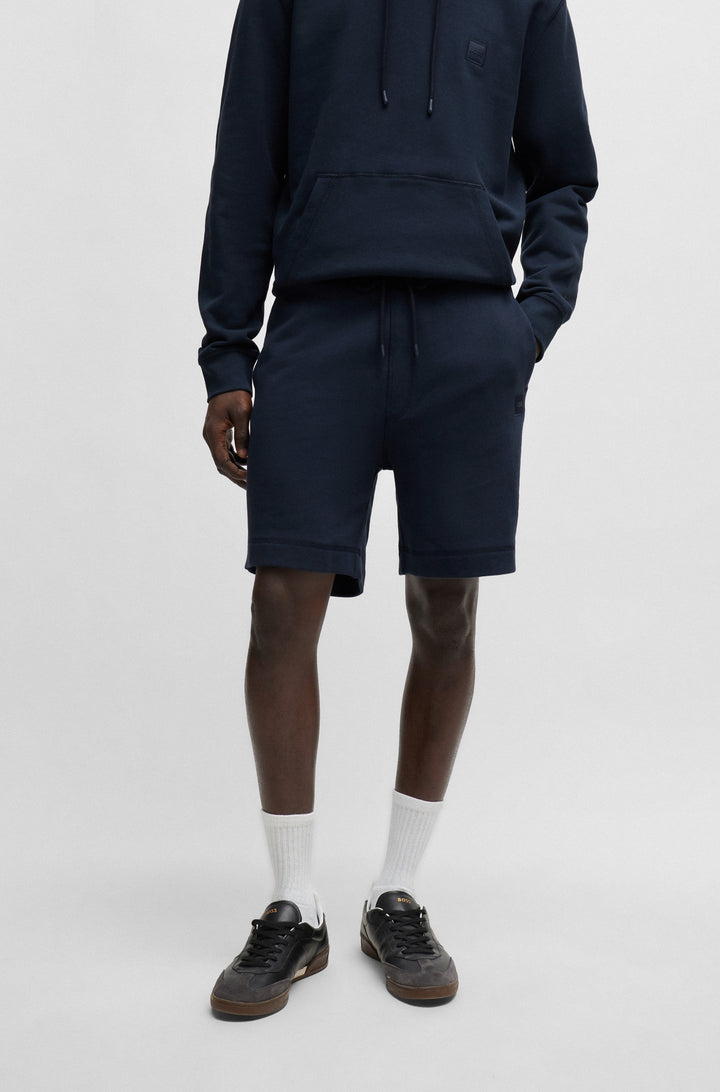 BOSS Shorts Regular Fit in Cotton - SEWALK 10234591 02-50511726- Concorde Fashion#color_navy-404