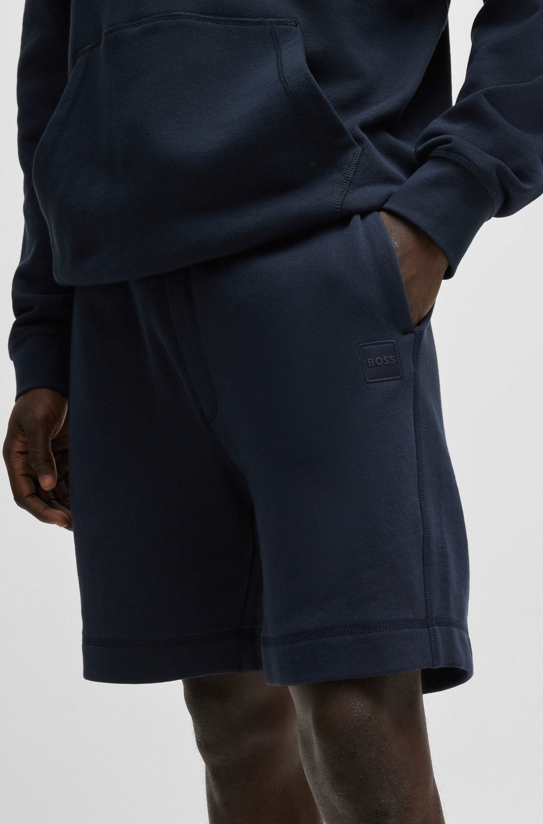 BOSS Shorts Regular Fit in Cotton - SEWALK 10234591 02-50511726- Concorde Fashion#color_navy-404