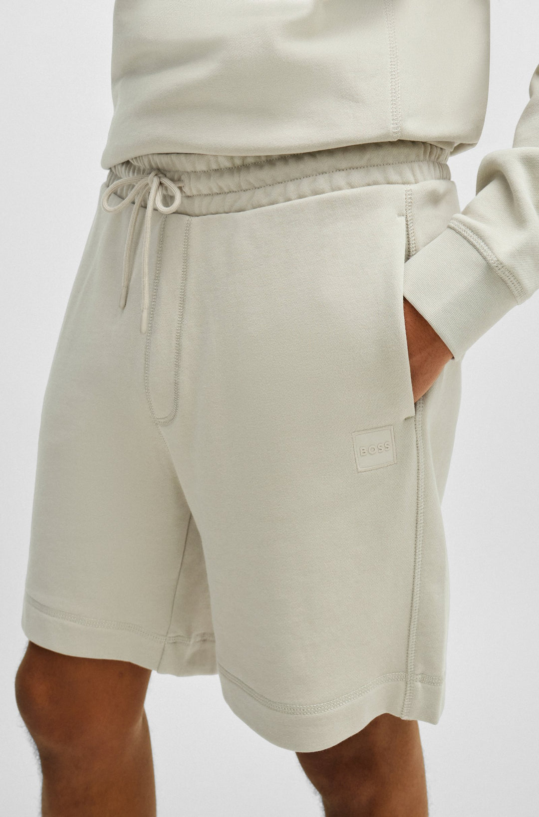 BOSS Shorts Regular Fit in Cotton - SEWALK 10234591 02-50511726- Concorde Fashion#color_beige-271