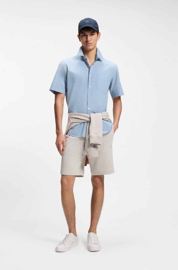 BOSS Shorts Regular Fit in Cotton - SEWALK 10234591 02-50511726- Concorde Fashion#color_grey-070