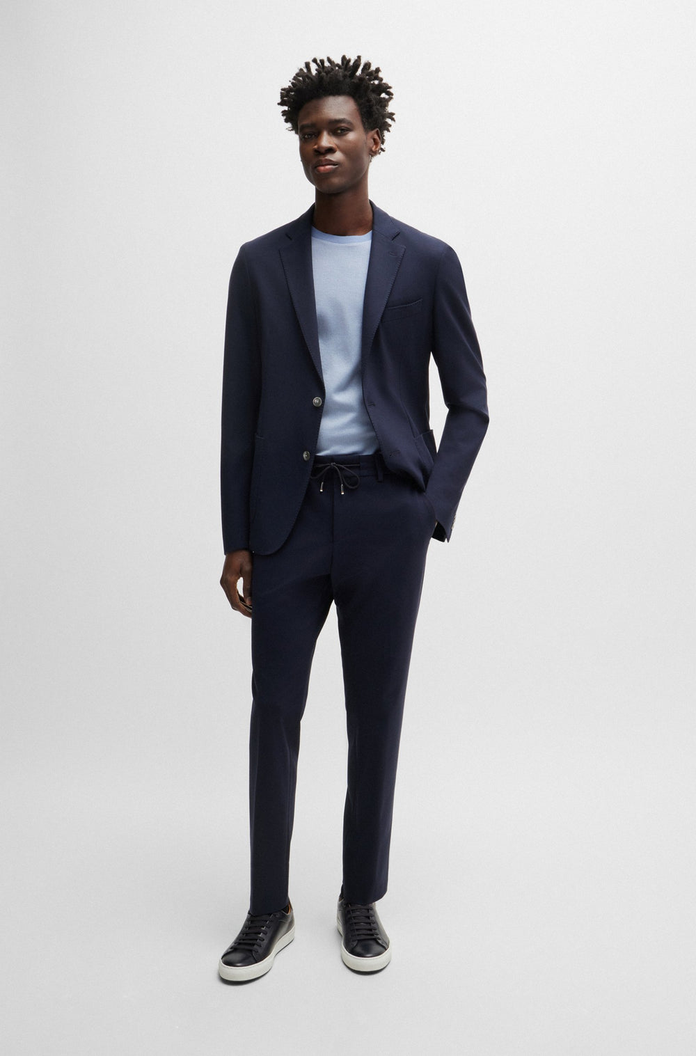 BOSS Blazers Slim Fit in Viscose Mix - C-HANRY-J-233 10234615 01-50494632- Concorde Fashion#color_navy-404