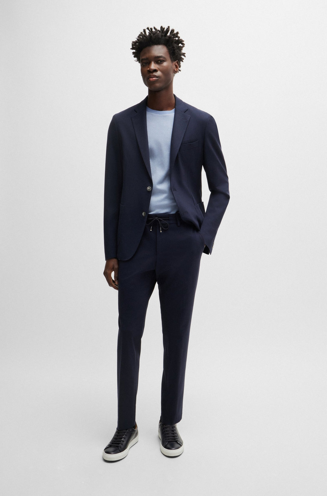 BOSS Blazers Slim Fit in Viscose Mix - C-HANRY-J-233 10234615 01-50494632- Concorde Fashion#color_navy-404