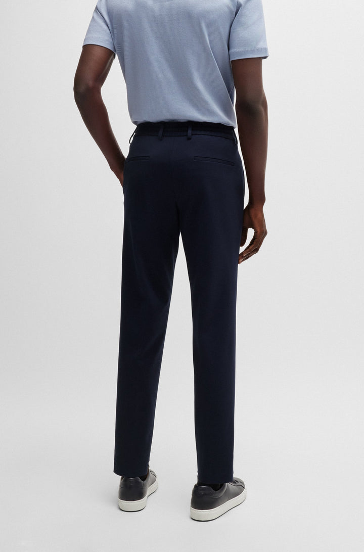 BOSS Trousers Slim Fit in Viscose Mix - C-GENIUS-J-RDS-243 10234615 01-50521643- Concorde Fashion#color_navy-404