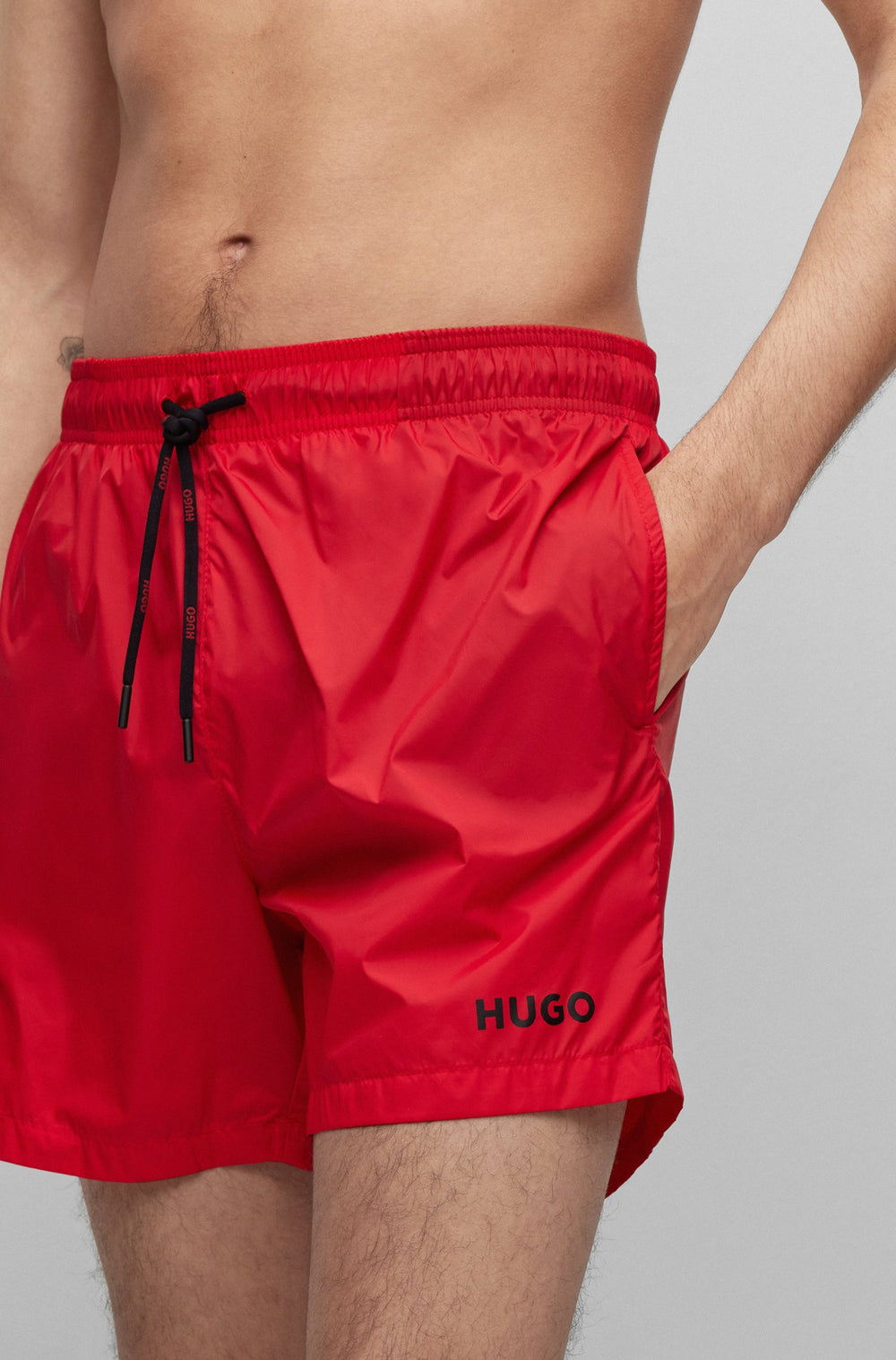 HUGO Regular Fit Shorts in Nylon - HAITI 10234766 02-50469312 - Concorde Fashion#color_pink-693