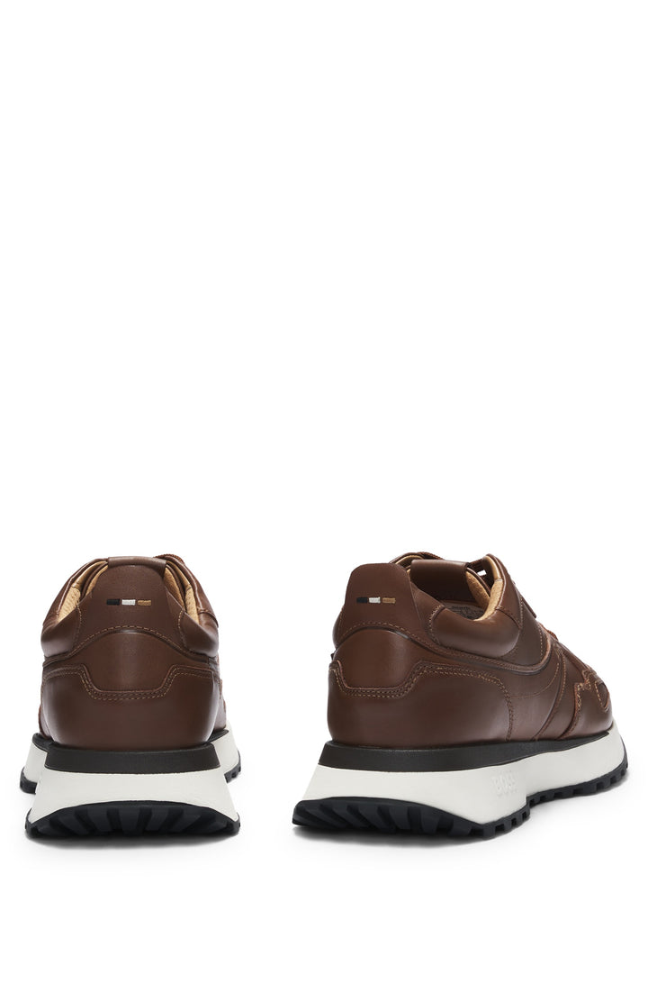 BOSS Sneakers  in Leather - JONAH_RUNN_BU 10235244 01-50536486- Concorde Fashion#color_brown-210