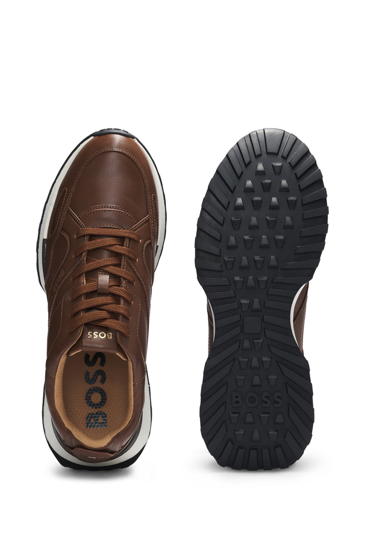 BOSS Sneakers  in Leather - JONAH_RUNN_BU 10235244 01-50536486- Concorde Fashion#color_brown-210