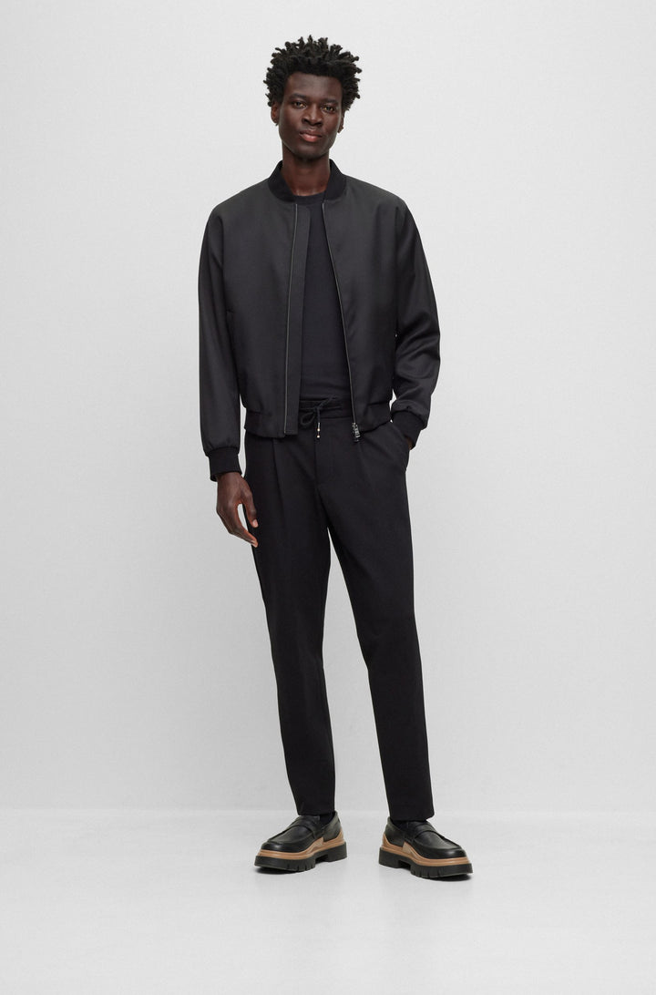 BOSS Regular Fit T-Shirts in Cotton - THOMPSON 04 10236129 01-50501097- Concorde Fashion#color_black-001