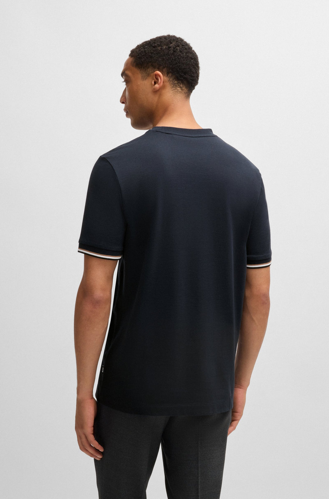 BOSS T-Shirts Regular Fit in Cotton - THOMPSON 04 10236129 01-50501097- Concorde Fashion#color_navy-404