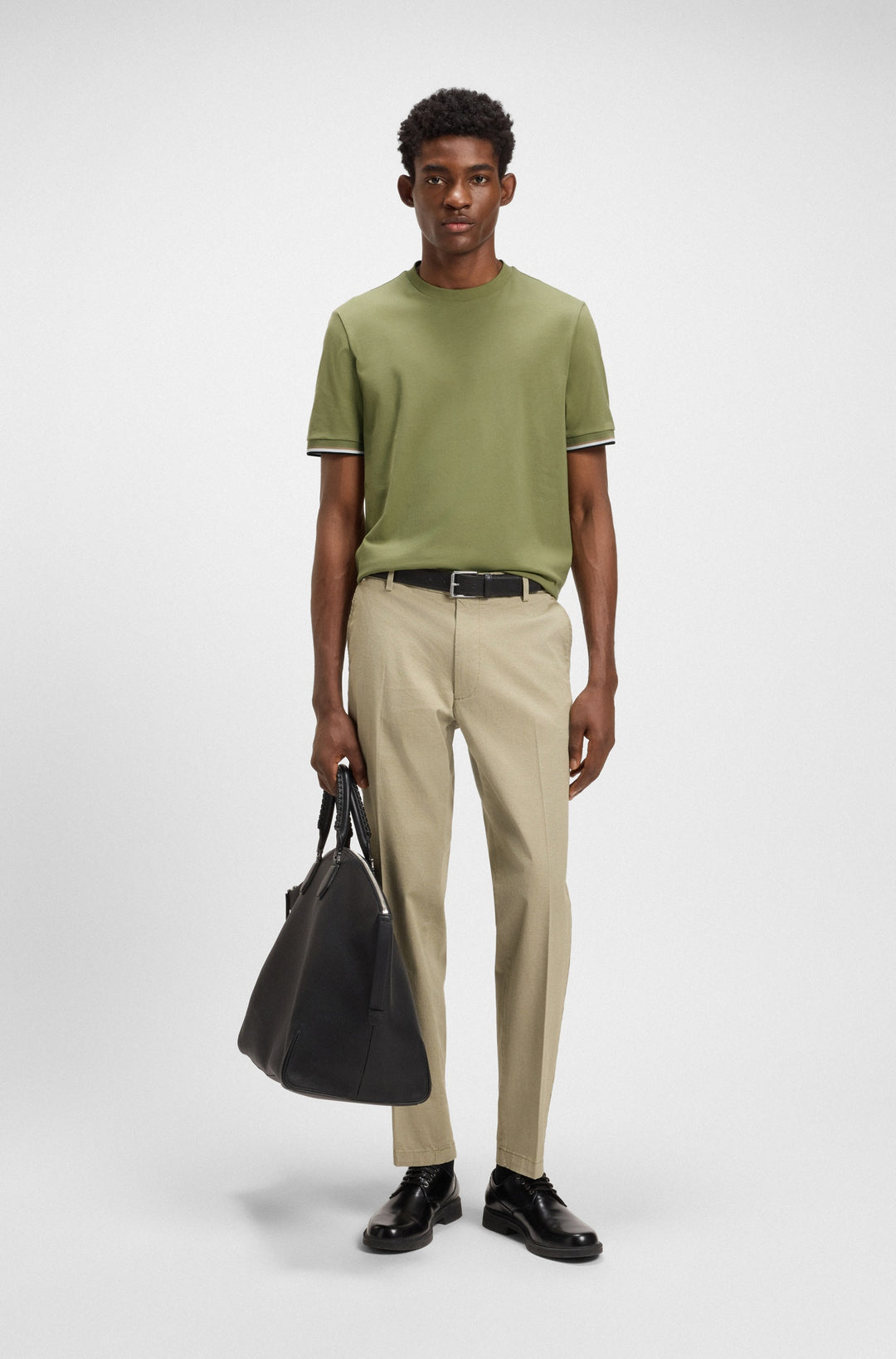 BOSS T-Shirts Regular Fit in Cotton - THOMPSON 04 10236129 01-50501097- Concorde Fashion#color_green-311