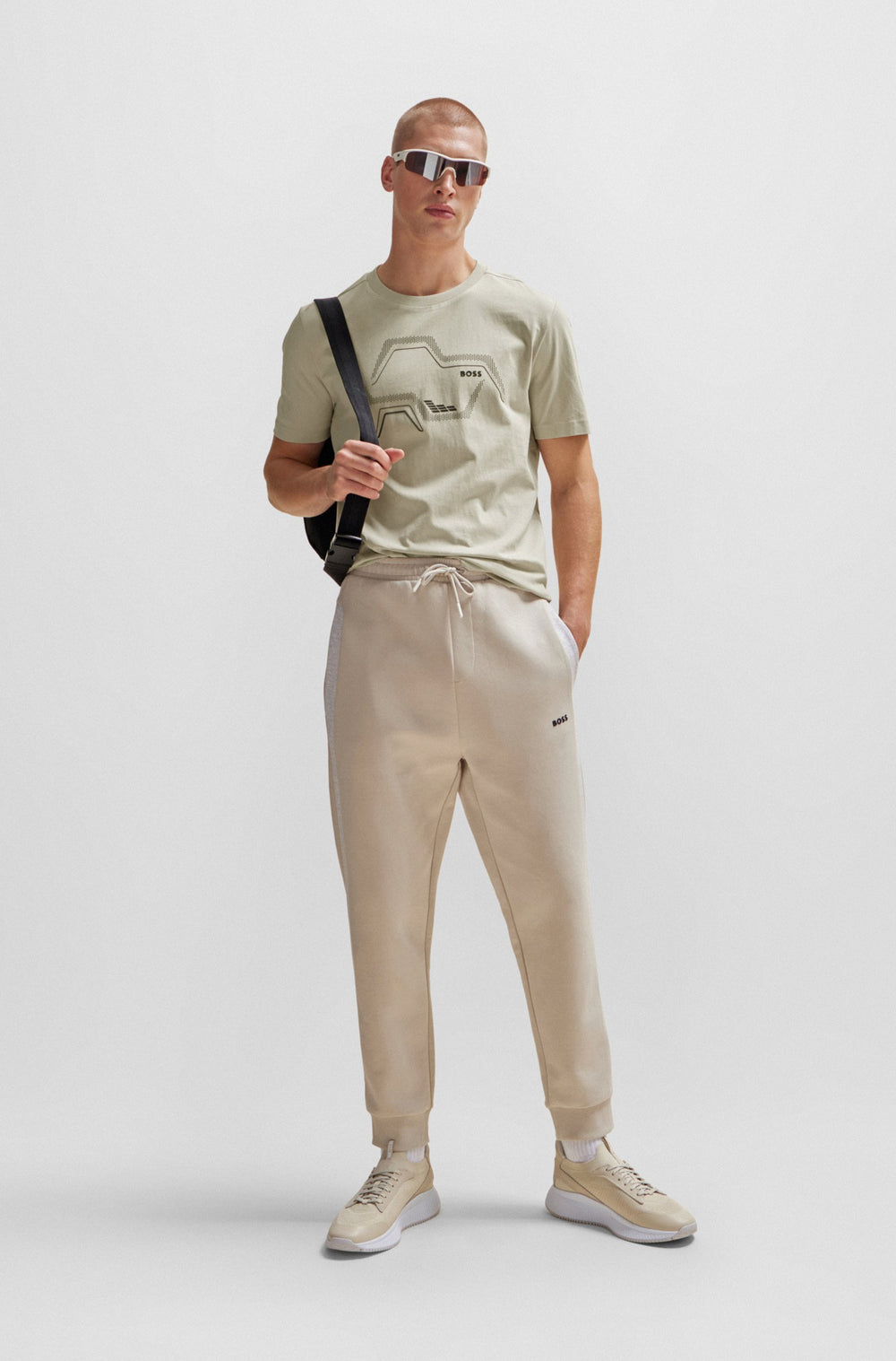BOSS Regular Fit T-Shirts in Cotton - TEE 3 10236129 01-50506358- Concorde Fashion#color_beige-271