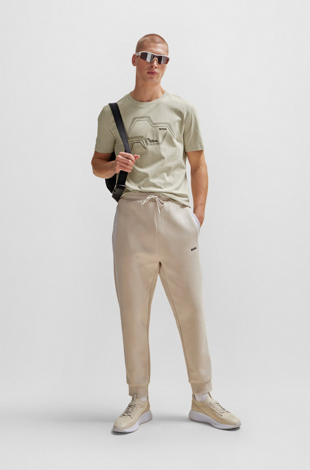 BOSS Regular Fit T-Shirts in Cotton - TEE 3 10236129 01-50506358- Concorde Fashion#color_beige-271