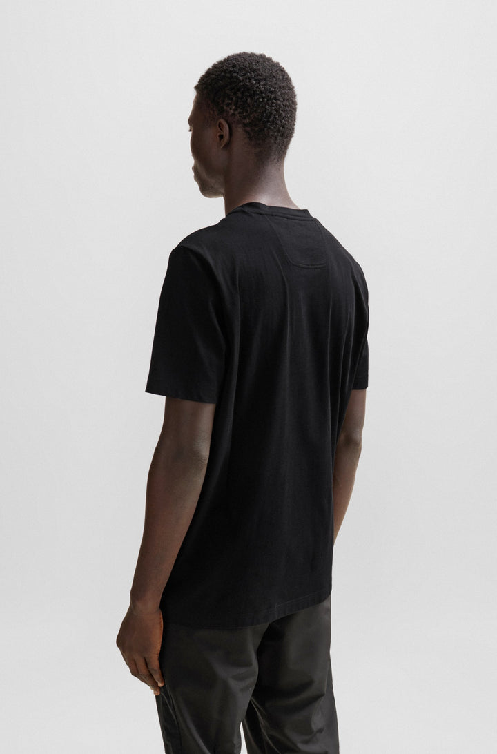 BOSS Regular Fit T-Shirts in Cotton - TEE MIRROR 1 10236129 01-50506363- Concorde Fashion#color_black-001