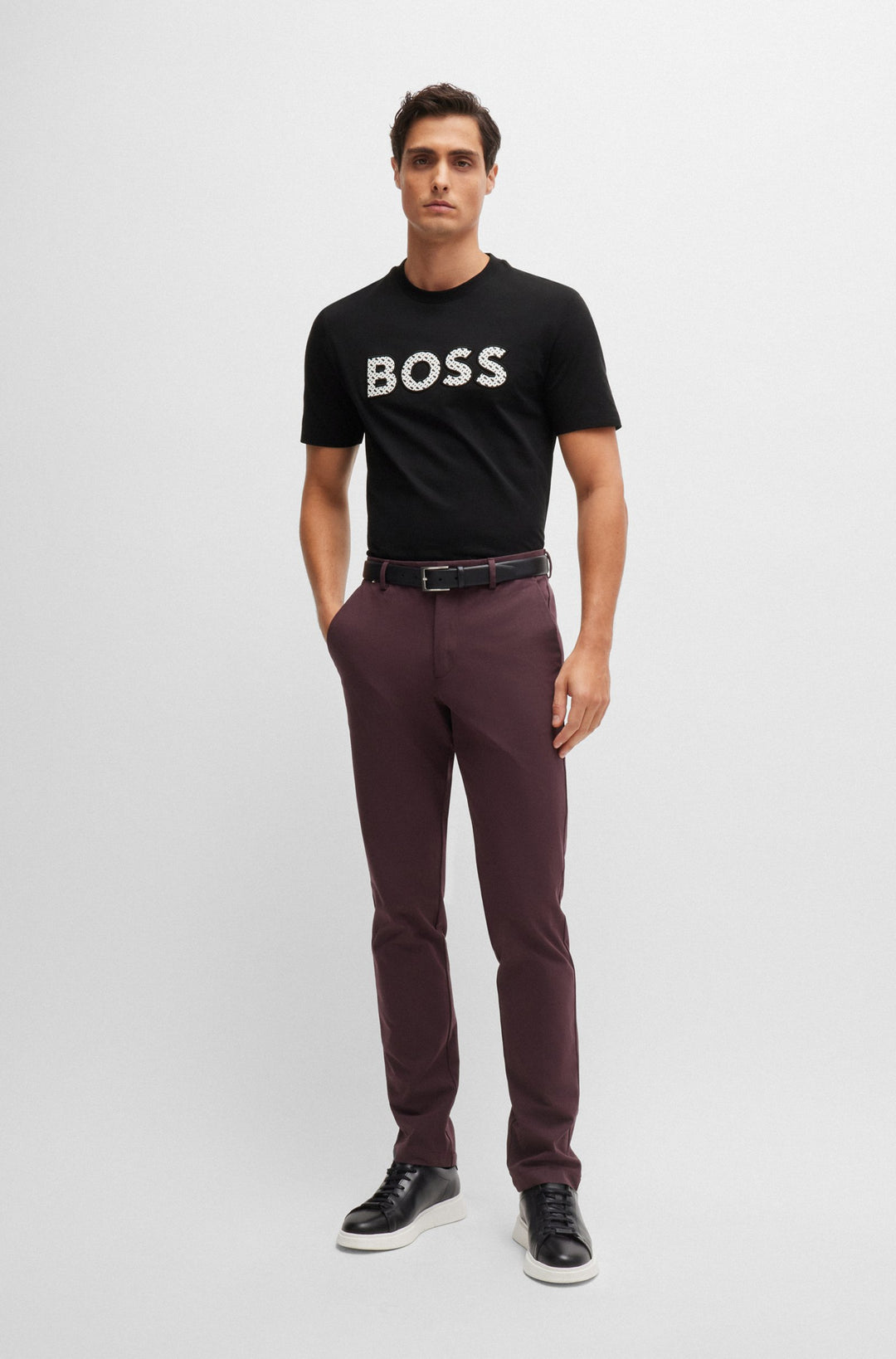 BOSS T-Shirts Regular Fit in Cotton - C-THOMPSON 06 10236129 01-50521520- Concorde Fashion#color_black-002