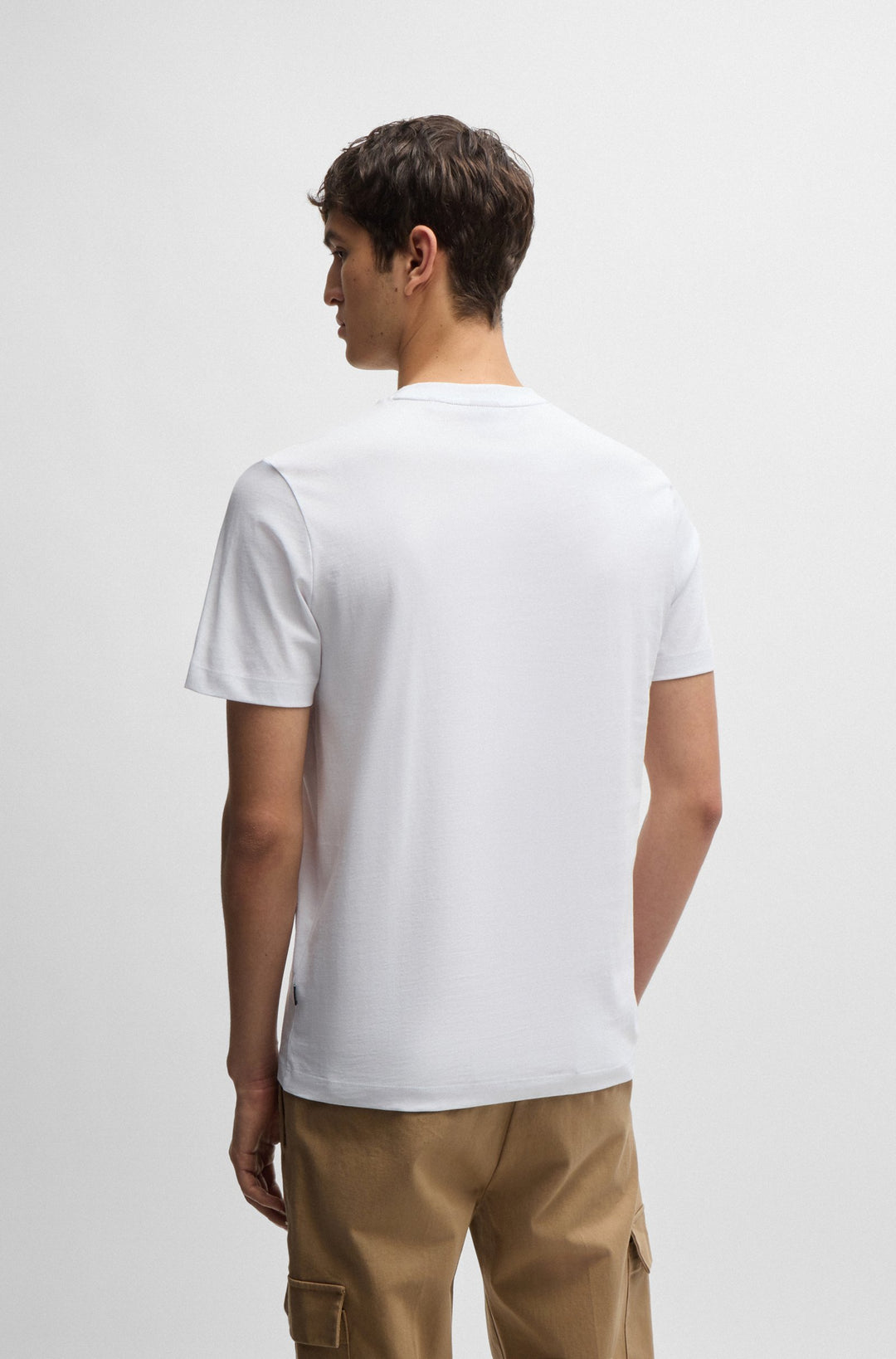 BOSS T-Shirts Regular Fit in Cotton - C-THOMPSON 06 10236129 01-50521520- Concorde Fashion#color_white-101