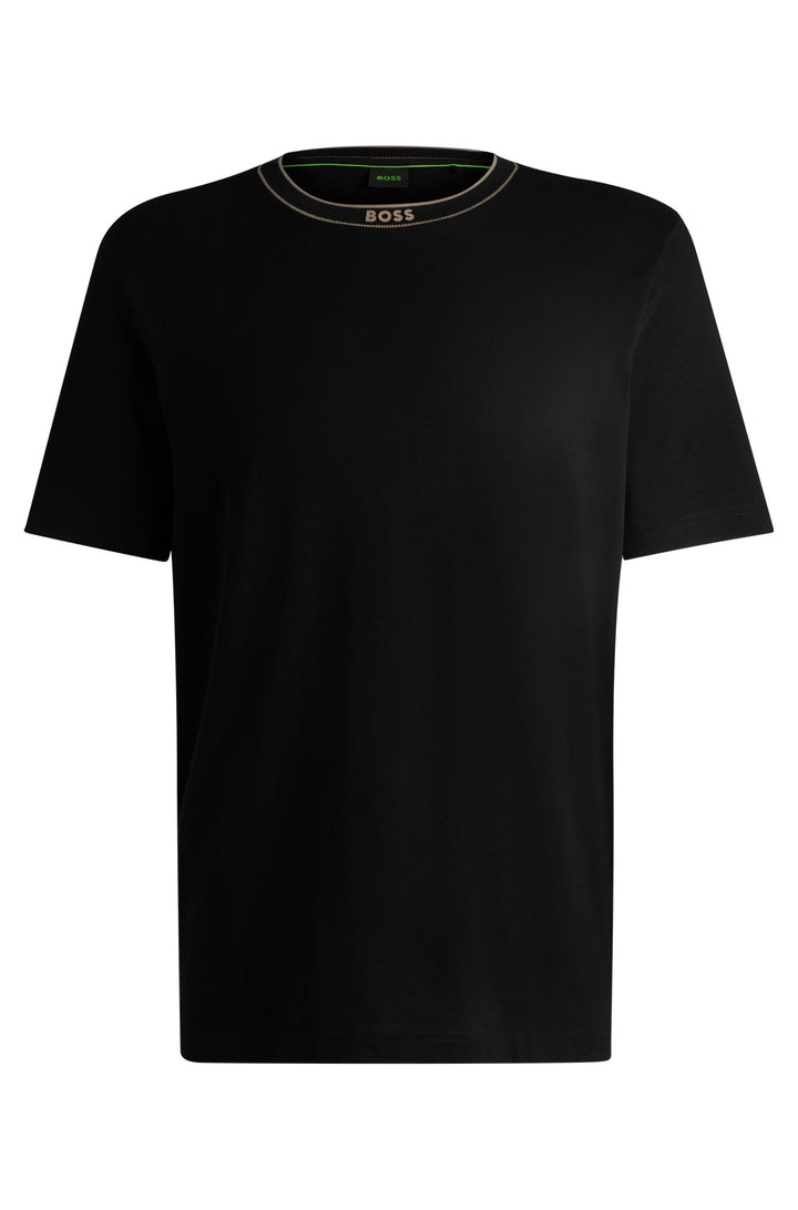 BOSS T-Shirts Regular Fit in Cotton - TEE 5 10236129 01-50525080- Concorde Fashion#color_black-001