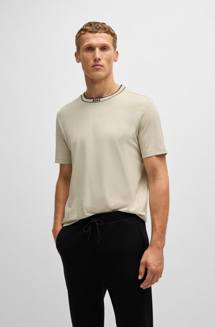 BOSS T-Shirts Regular Fit in Cotton - TEE 5 10236129 01-50525080- Concorde Fashion#color_beige-271