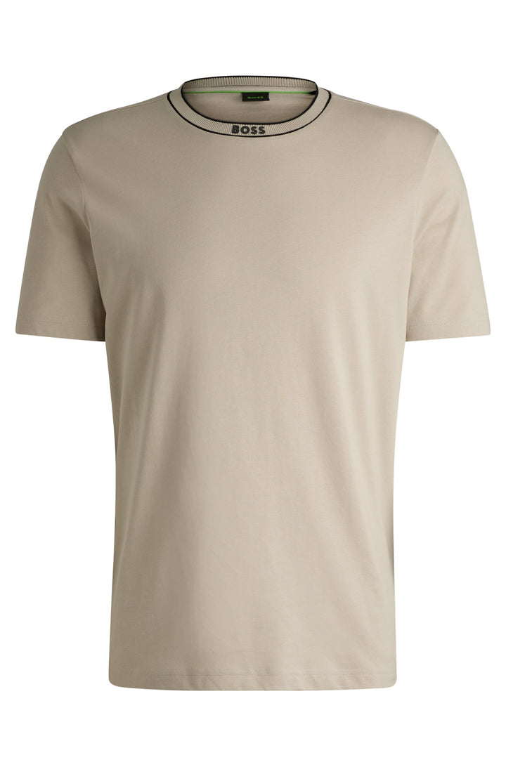 BOSS T-Shirts Regular Fit in Cotton - TEE 5 10236129 01-50525080- Concorde Fashion#color_beige-271