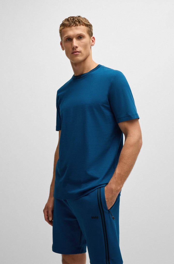 BOSS T-Shirts Regular Fit in Cotton - TEE 5 10236129 01-50525080- Concorde Fashion#color_blue-494