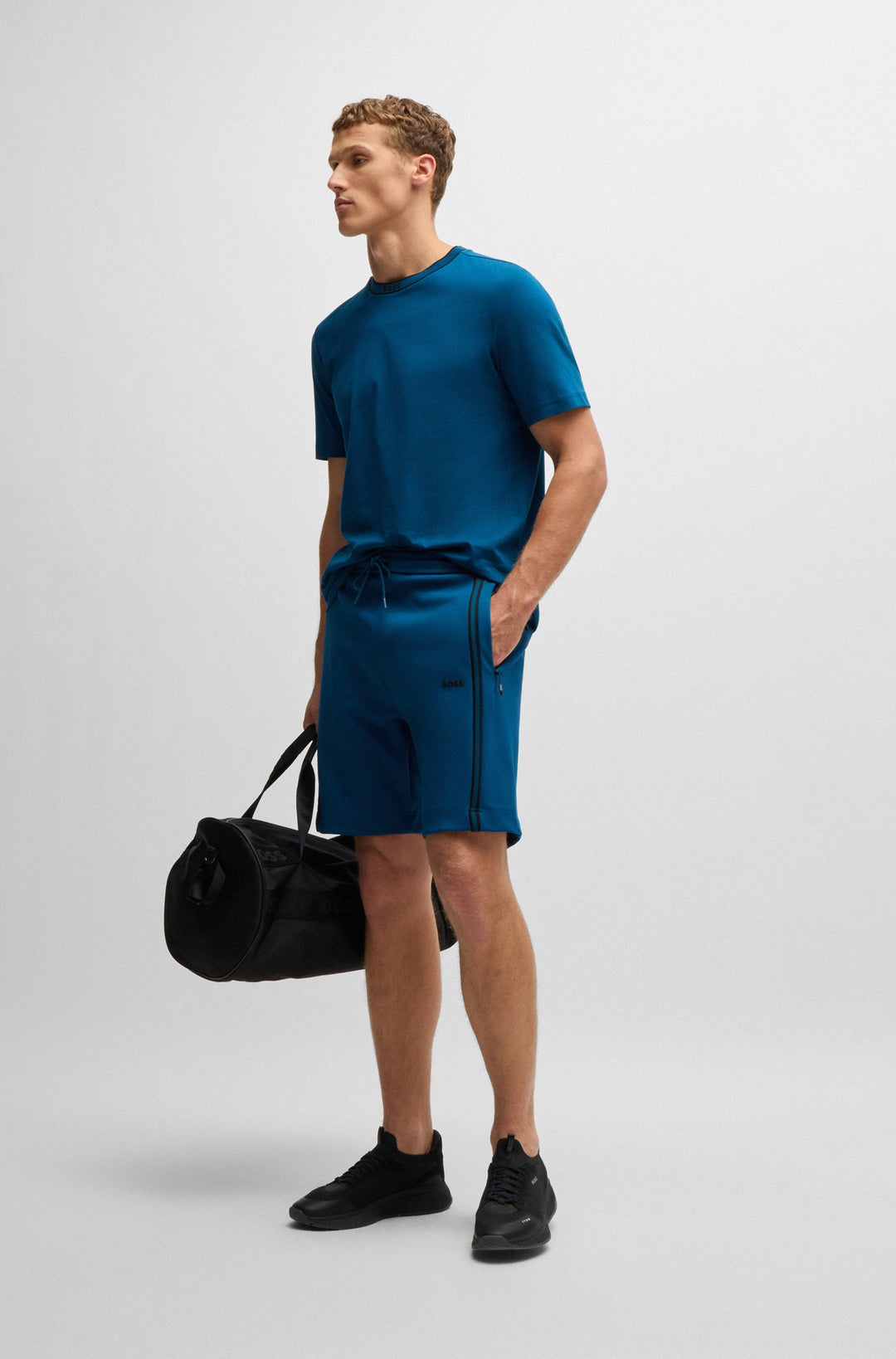 BOSS T-Shirts Regular Fit in Cotton - TEE 5 10236129 01-50525080- Concorde Fashion#color_blue-494