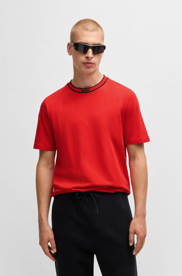 BOSS T-Shirts Regular Fit in Cotton - TEE 5 10236129 01-50525080- Concorde Fashion#color_red-645