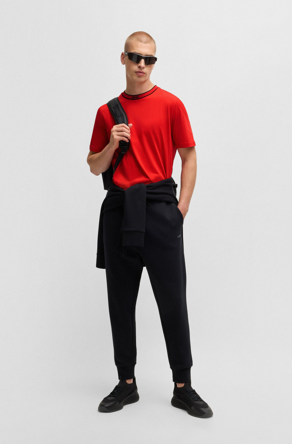 BOSS T-Shirts Regular Fit in Cotton - TEE 5 10236129 01-50525080- Concorde Fashion#color_red-645