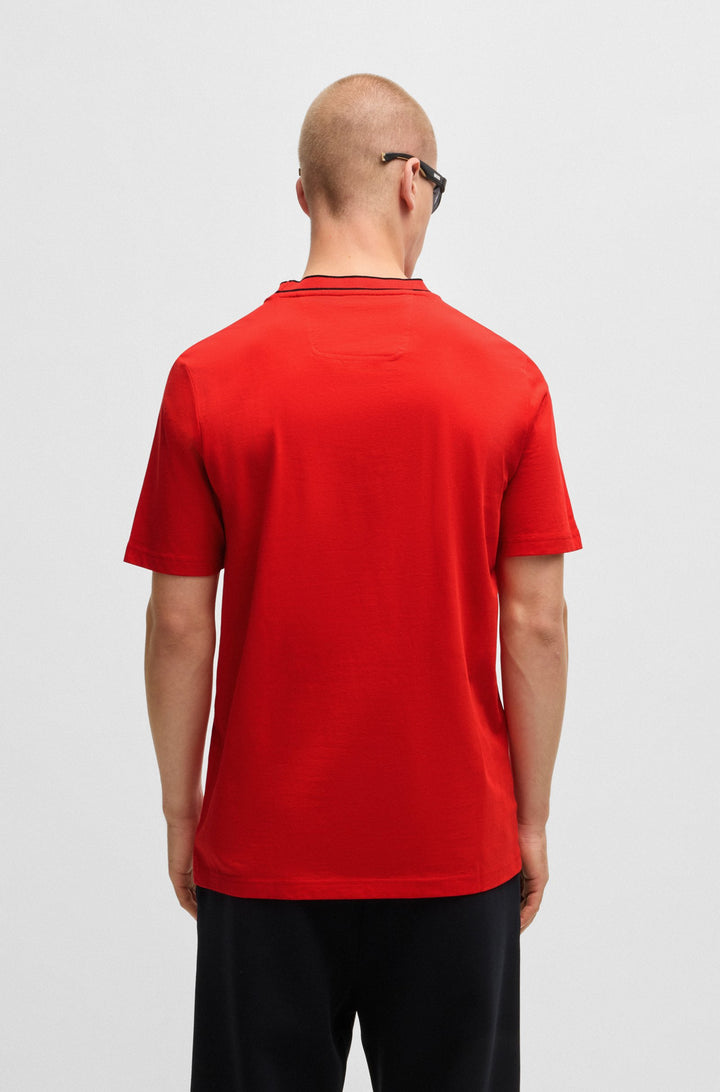 BOSS T-Shirts Regular Fit in Cotton - TEE 5 10236129 01-50525080- Concorde Fashion#color_red-645