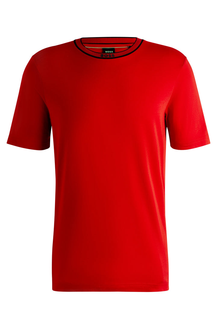 BOSS T-Shirts Regular Fit in Cotton - TEE 5 10236129 01-50525080- Concorde Fashion#color_red-645