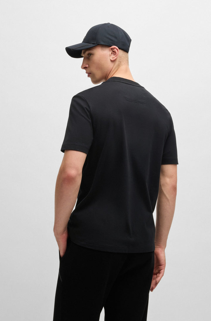 BOSS T-Shirts Regular Fit in Cotton - TEE MIRROR 2 10236129 01-50525087- Concorde Fashion#color_black-001