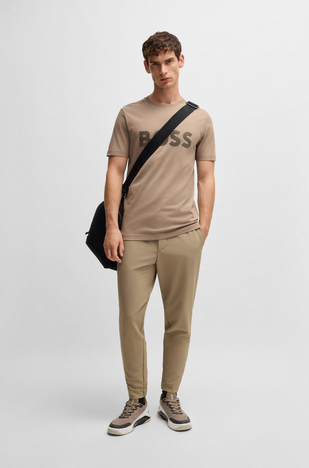 BOSS T-Shirts Regular Fit in Cotton - TEE MIRROR 2 10236129 01-50525087- Concorde Fashion#color_green-334