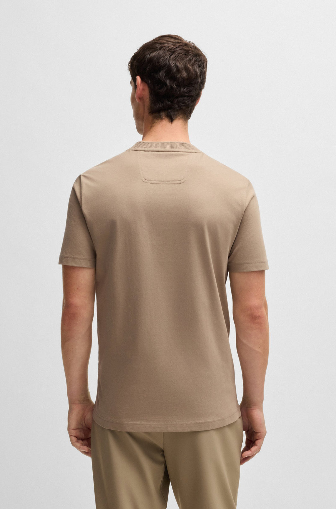 BOSS T-Shirts Regular Fit in Cotton - TEE MIRROR 2 10236129 01-50525087- Concorde Fashion#color_green-334
