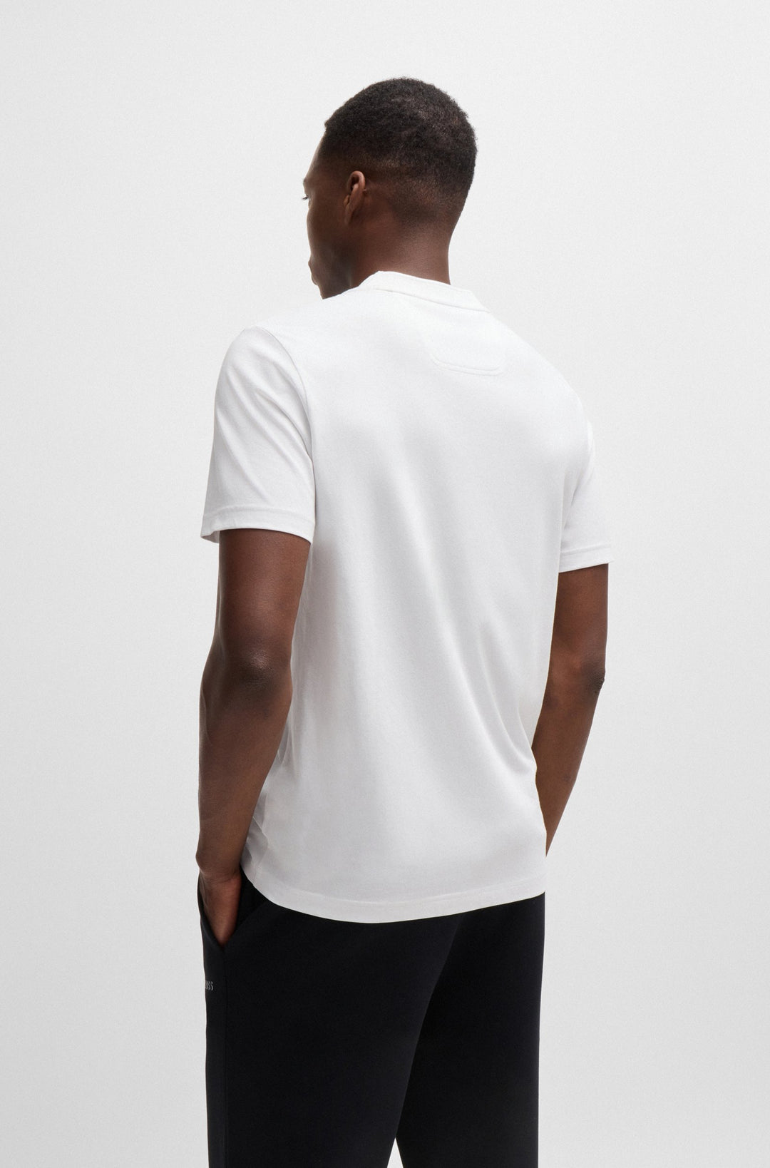 BOSS T-Shirts Regular Fit in Cotton - TEE MIRROR 2 10236129 01-50525087- Concorde Fashion#color_white-100