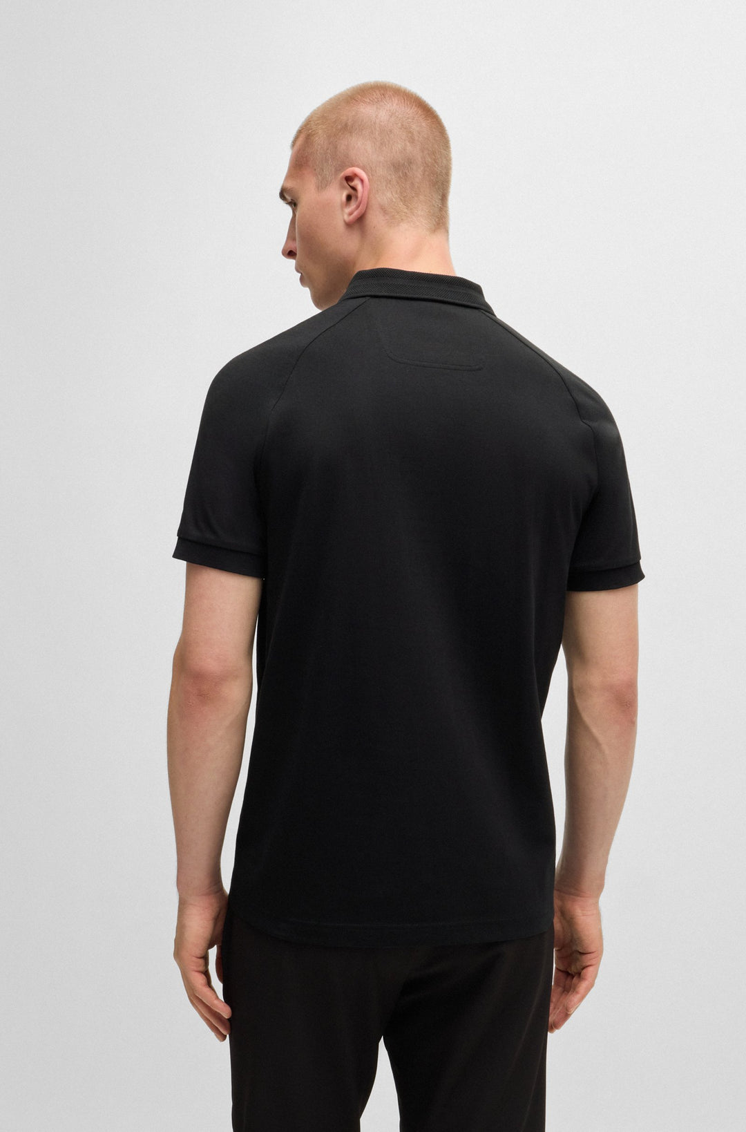 BOSS Polos Regular Fit in Cotton - PHILIX MIRROR 10236129 01-50525119- Concorde Fashion#color_black-001