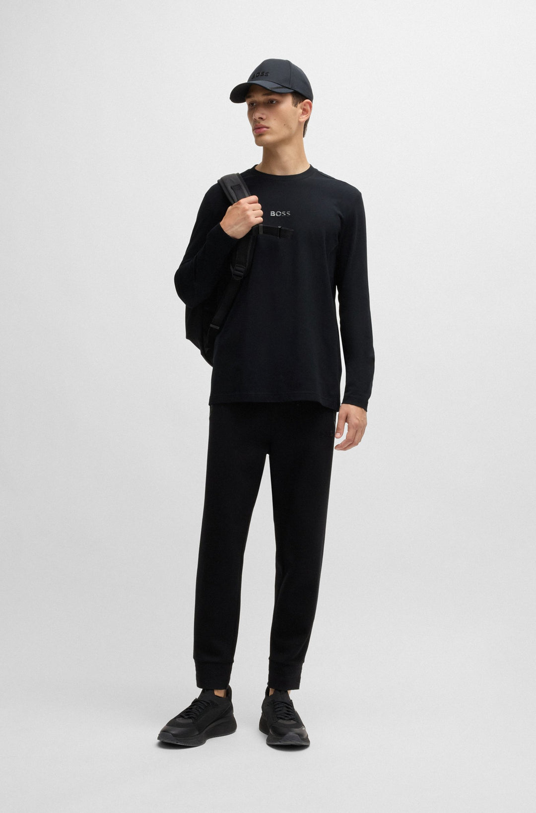 BOSS T-Shirts Regular Fit in Cotton - TOGN MIRROR 10236129 01-50527126- Concorde Fashion#color_black-001