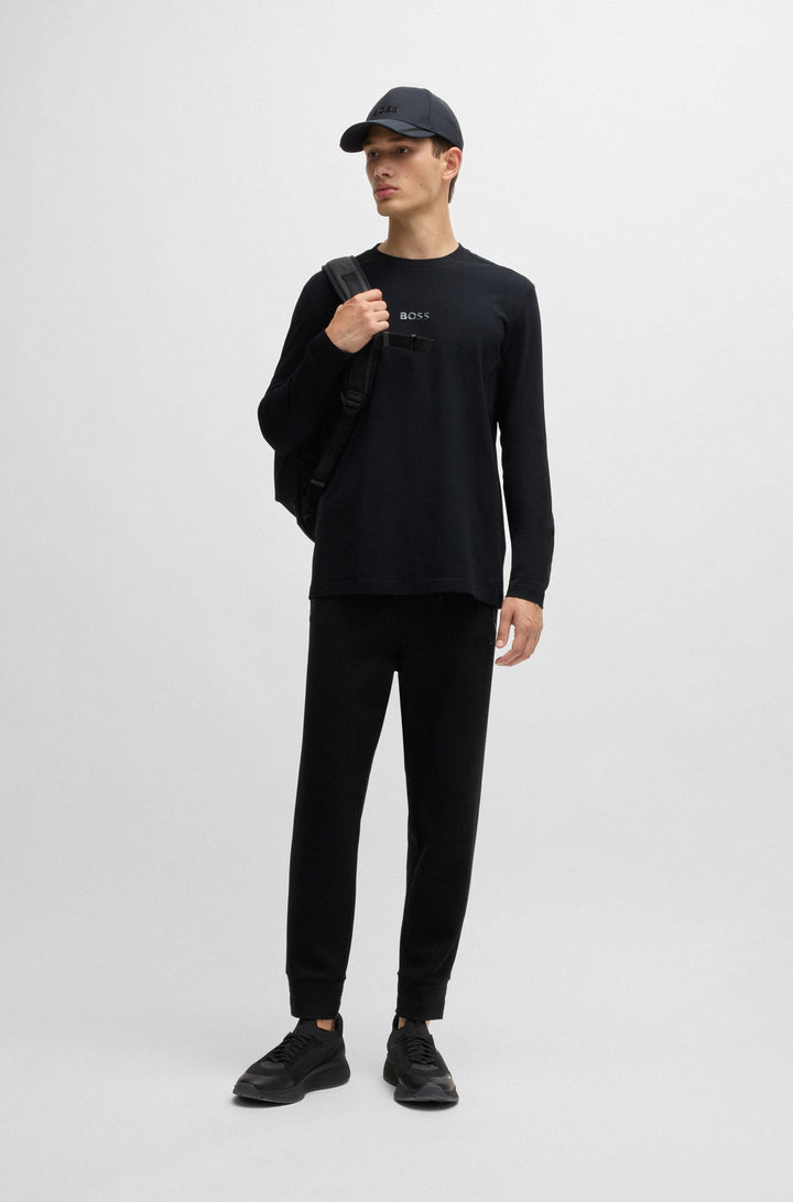 BOSS T-Shirts Regular Fit in Cotton - TOGN MIRROR 10236129 01-50527126- Concorde Fashion#color_black-001