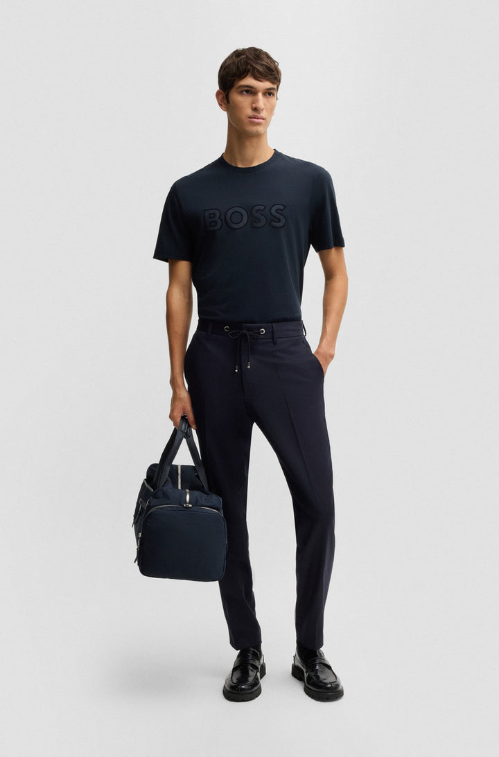 BOSS T-Shirts Regular Fit in Cotton - C-THOMPSON 60 10236129 01-50527338- Concorde Fashion#color_navy-404