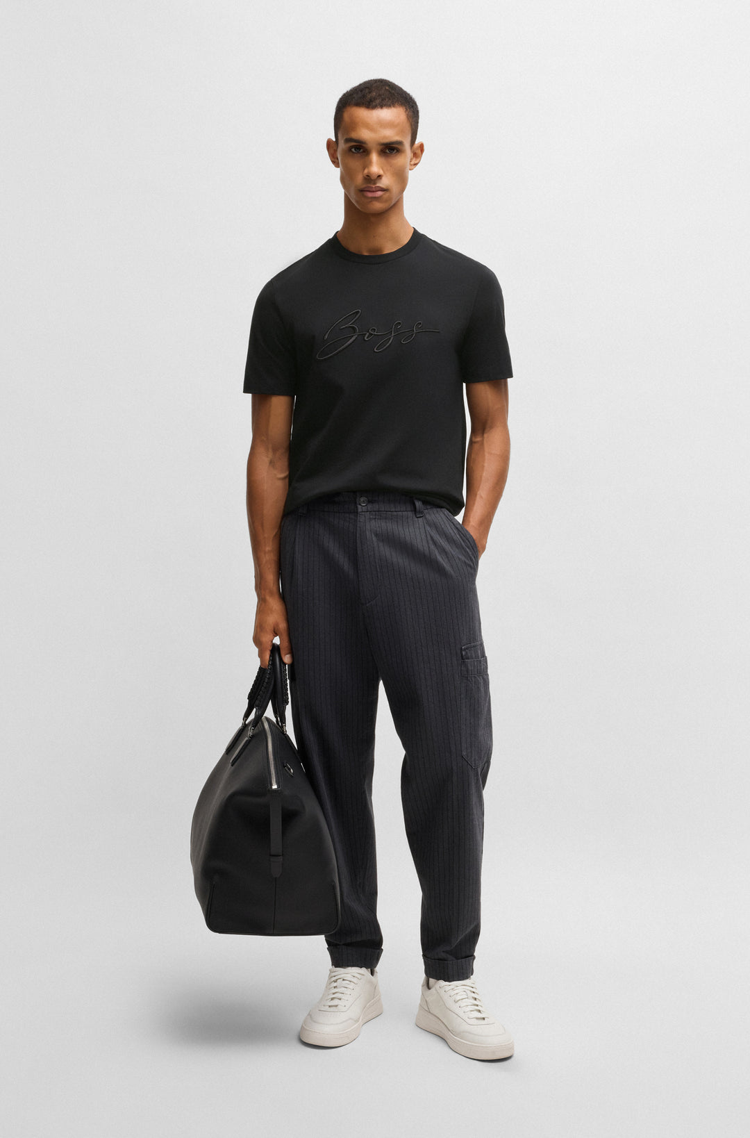 BOSS T-Shirts Regular Fit in Cotton - C-THOMPSON 70 10236129 01-50531309- Concorde Fashion#color_black-001