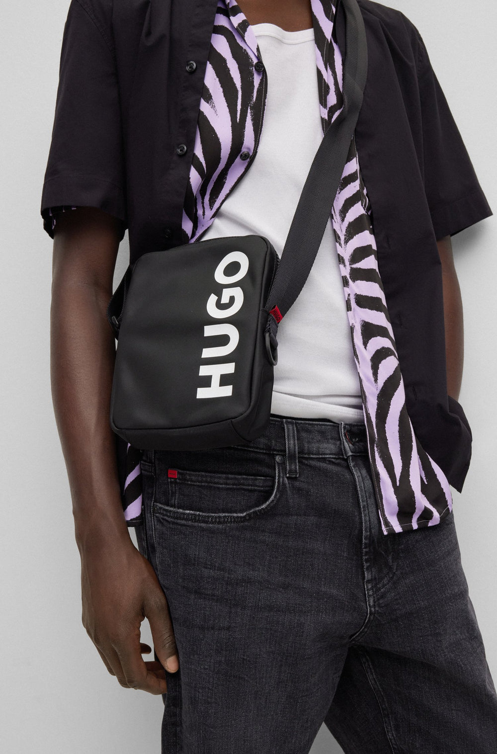 HUGO  Bags in Polyester - ETHON 2.0BL_NS ZIP 10236381 01-50490427- Concorde Fashion#color_black-001