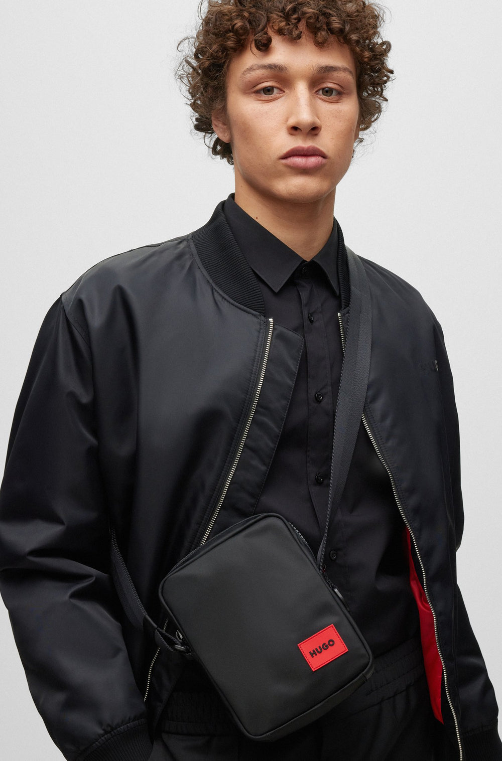 HUGO  Bags in Polyester - ETHON 2.0N_NS ZIP 10236381 01-50492693- Concorde Fashion#color_black-002