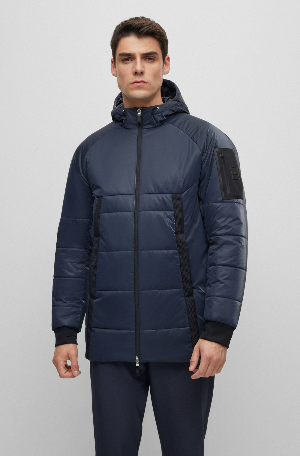 BOSS Regular Fit Casual Jackets in Nylon - J_CARDANO 10236457 01-50497644- Concorde Fashion#color_navy-402