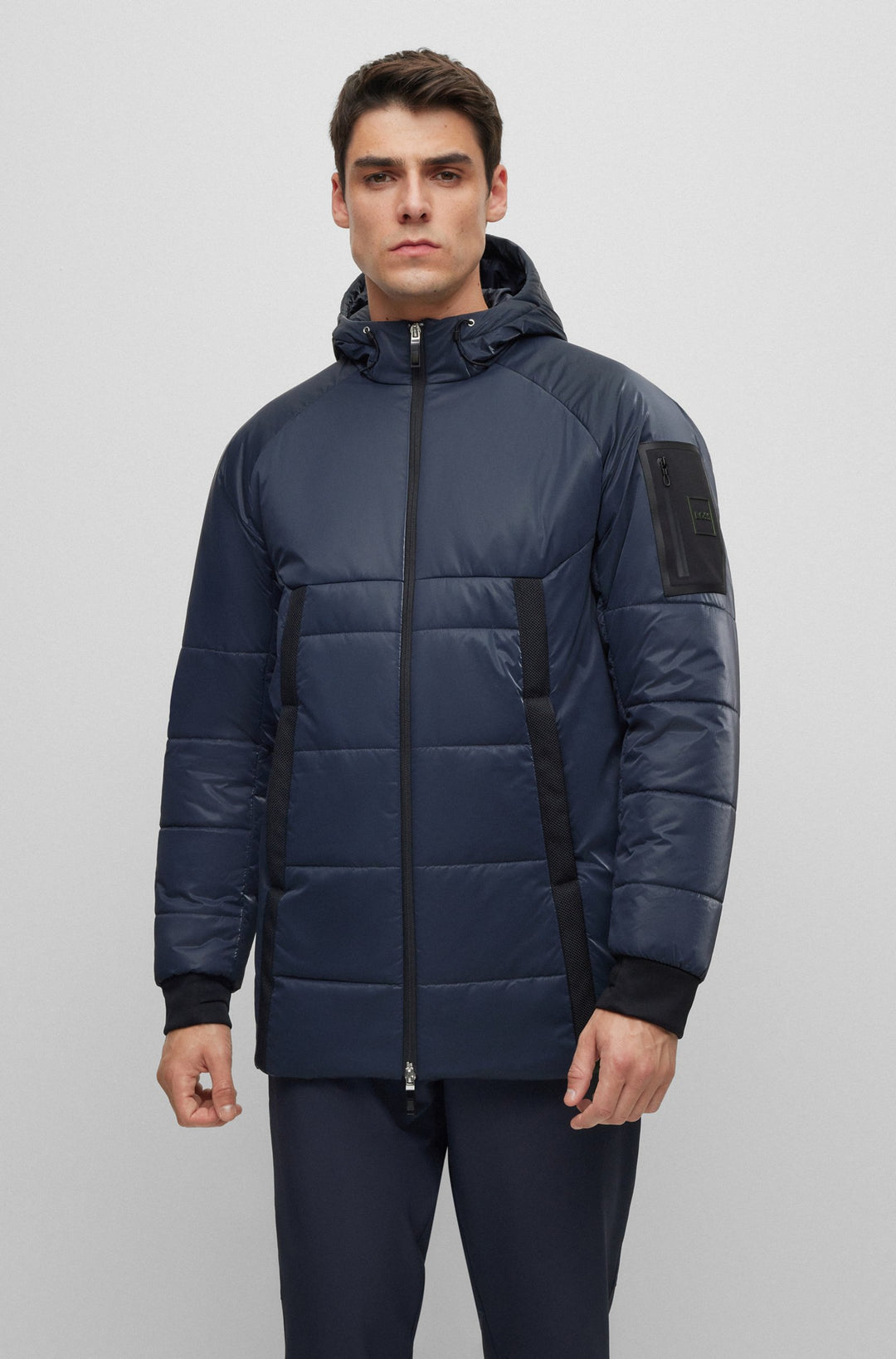 BOSS Regular Fit Casual Jackets in Nylon - J_CARDANO 10236457 01-50497644- Concorde Fashion#color_navy-402