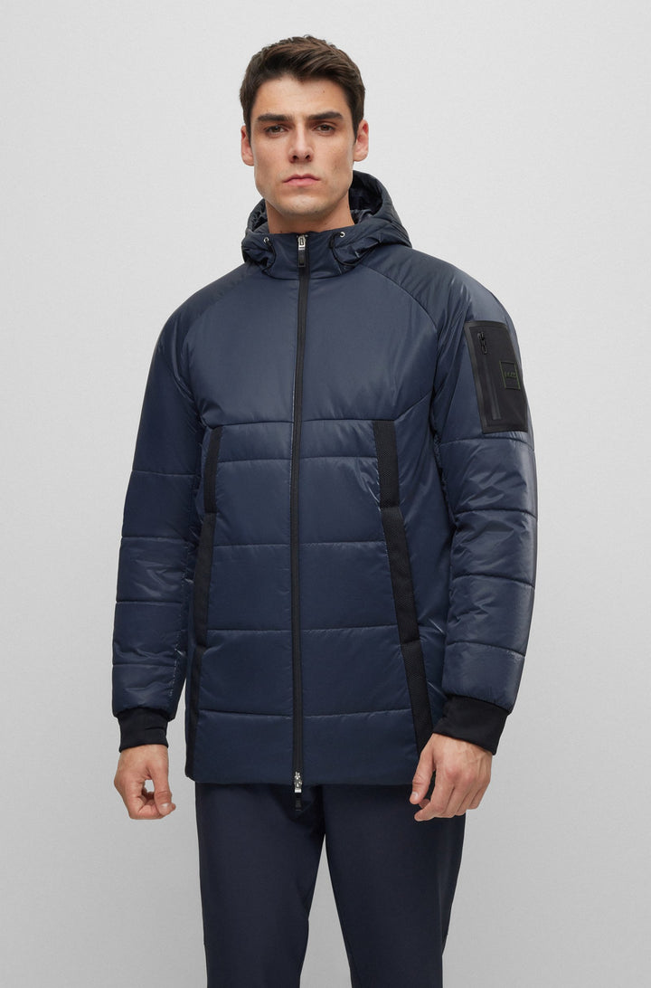 BOSS Regular Fit Casual Jackets in Nylon - J_CARDANO 10236457 01-50497644- Concorde Fashion#color_navy-402