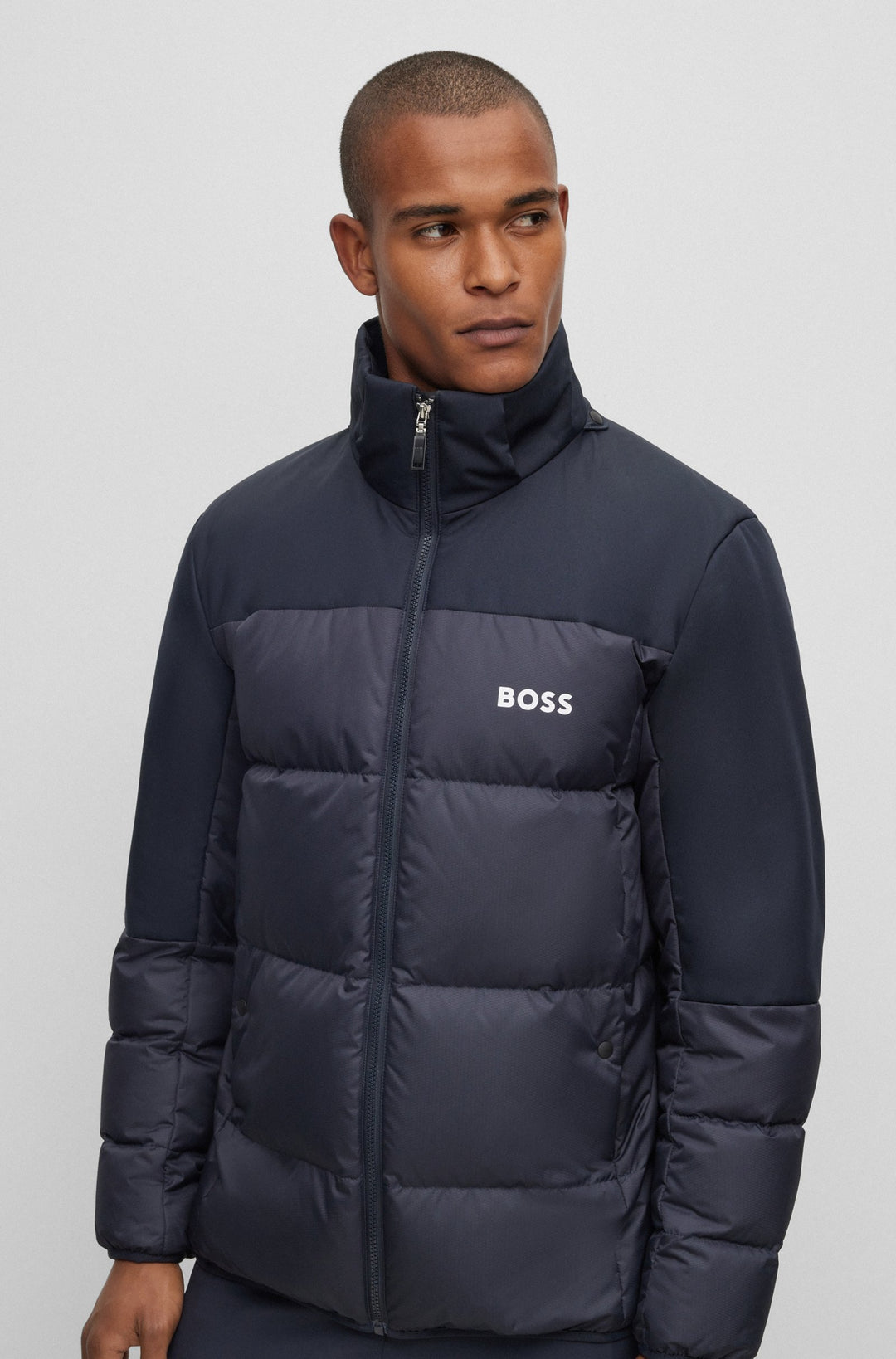 BOSS Regular Fit Casual Jackets in Polyester - J_HAMAR1 10237082 01-50497558- Concorde Fashion#color_navy-402