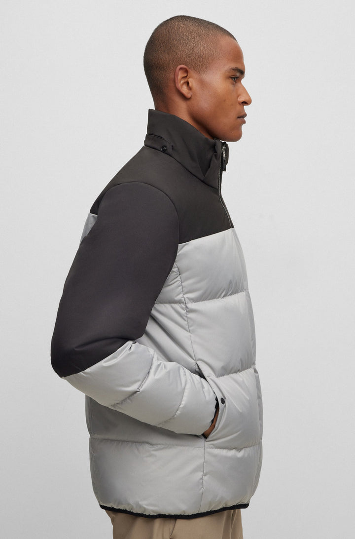 BOSS Regular Fit Casual Jackets in Polyester - J_HAMAR1 10237082 01-50497558- Concorde Fashion#color_grey-063