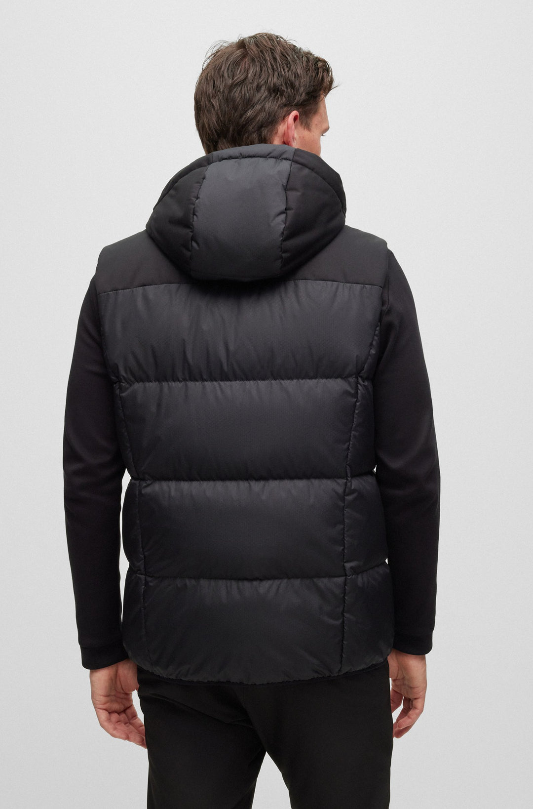 BOSS Regular Fit Vests in Polyester - V_HAMAR1 10237082 01-50497645- Concorde Fashion#color_black-001